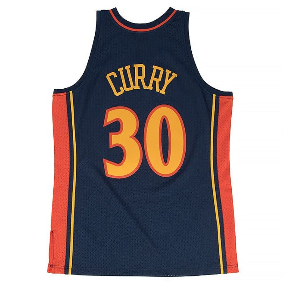 Mitchell & Ness - Warriors Stephen Curry NBA Swingman Jersey - Blue